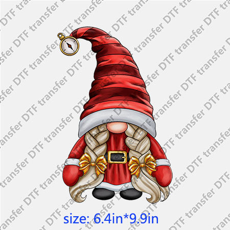 Gonk gnomes Chirstmas girl xmas DTF Transfer DWF.002