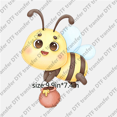 Cartoon Bee DTF Transfers CARTOON.002-bee honey