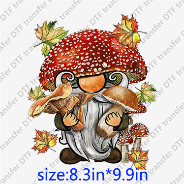 Gnome maple mushroom Animal DTF transfer ANM.054