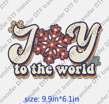 Joy of the world Chirstmas DTF Transfer XMAS.013