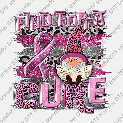 Find For A Cure Gnome DTF transfers CARING.007