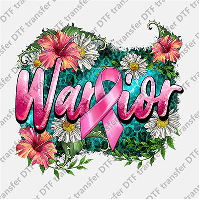 Warrior Floral DTF transfers CARING.015