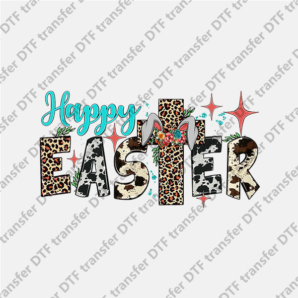 Easter Cross Letters DTF transfers ET.007