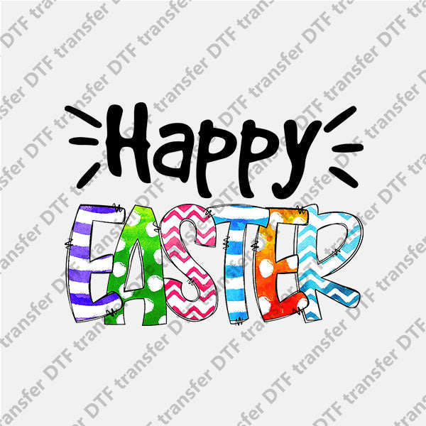 Happy Easter Letters DTF transfers ET.009