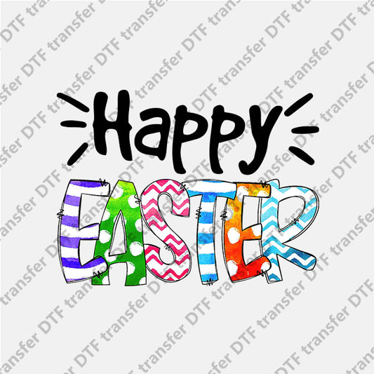 Happy Easter Letters DTF transfers ET.009