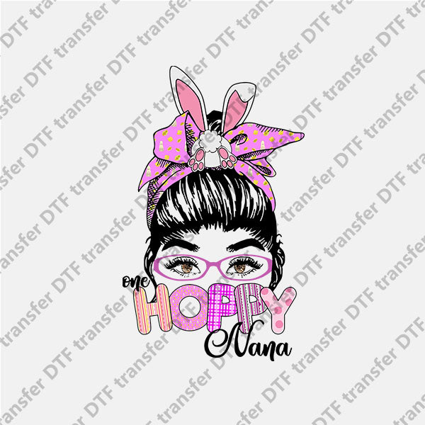 Easter Hoppy Bunny Ear Girl DTF transfers ET.012