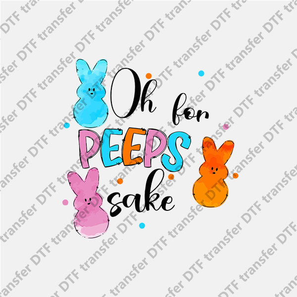 Easter Peeps Three Bunnies DTF transfers ET.016