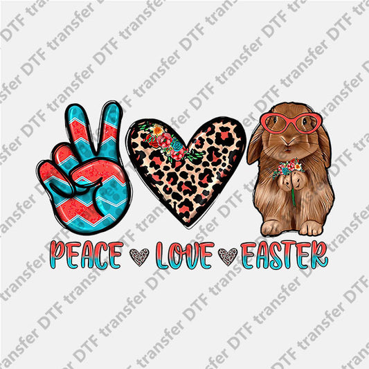 Peace Love and Easter DTF transfers ET.034