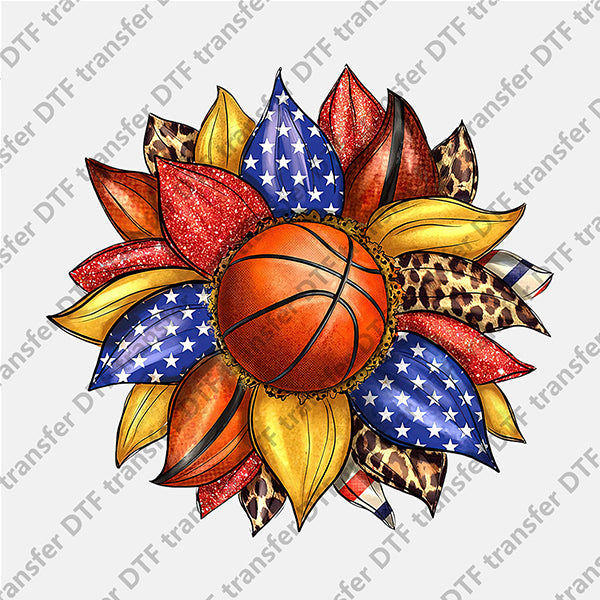 Basketball Color Sunflower DTF transfers FL.022