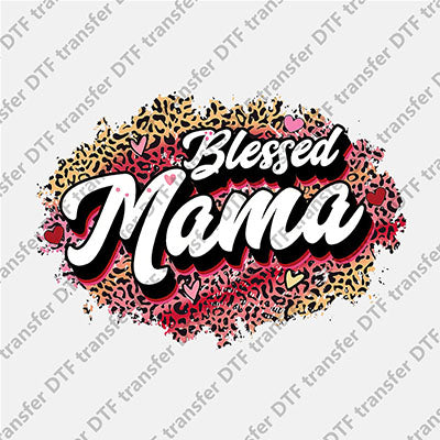 Blessed MAMA Leopard DTF transfers MAMA.007