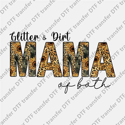 MAMA Sunflower Letter DTF transfers MAMA.021