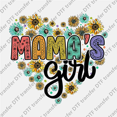 MAMA's Girl Many Flowers DTF transfers MAMA.024