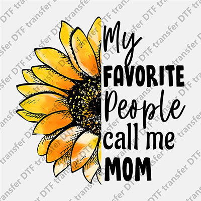 Yellow Sunflower Mom DTF transfers MAMA.039