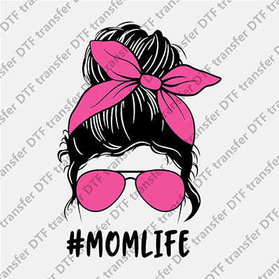 Momlife Messy Bun DTF transfers MOMLIFE.016