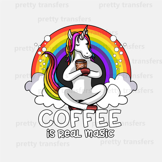 Coffee Rainbow Unicorn Animal DTF transfers NO.020