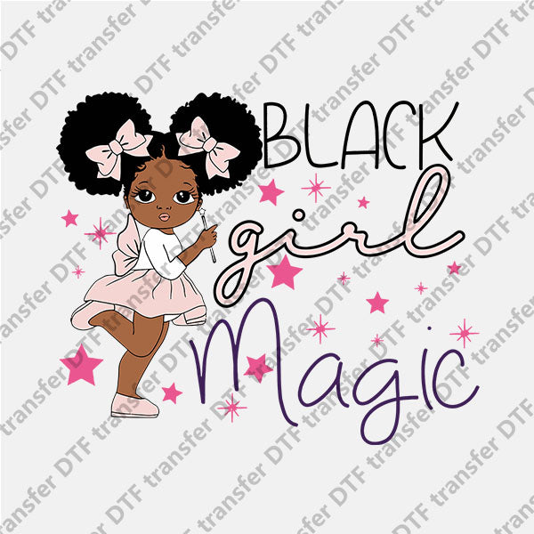 Black Girl Magic DTF transfers NO.1028