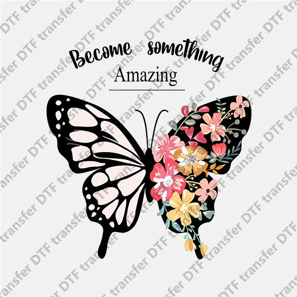 Amazing Butterfly Floral DTF transfers NO.1031