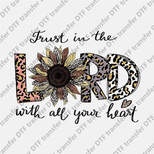 LORD Floral Letters DTF transfers NO.1032