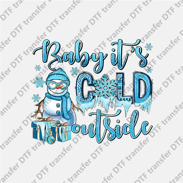 2023 Blue Snowman Cold DTF transfers 2023NY.046