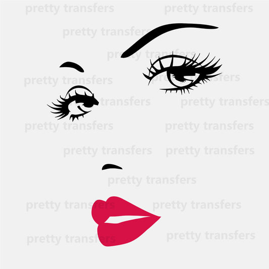 Facial Features DTF transfers NO.335