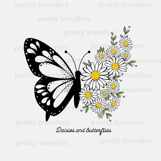 Butterfly and Flower DTF transfers NO.341