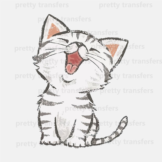 Happy Little Cat DTF transfers NO.354