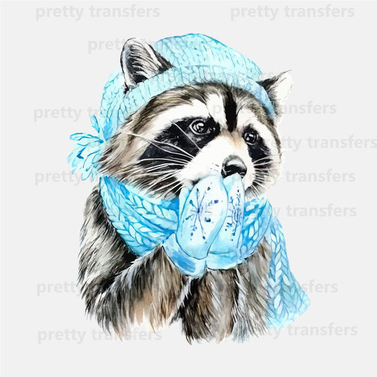 Winter Raccoon DTF transfers NO.367