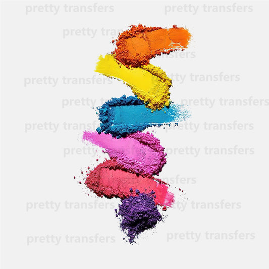 Colorful Powder DTF transfers NO.376