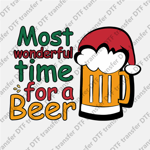 Christmas Beer Letter DTF transfers NO.446