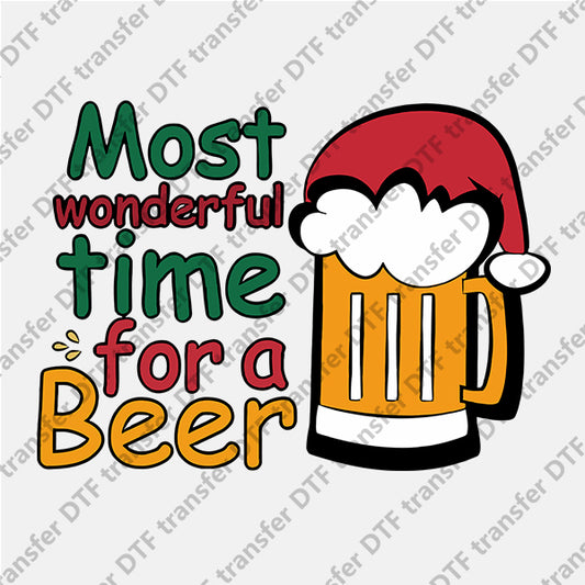 Christmas Beer Letter DTF transfers NO.446