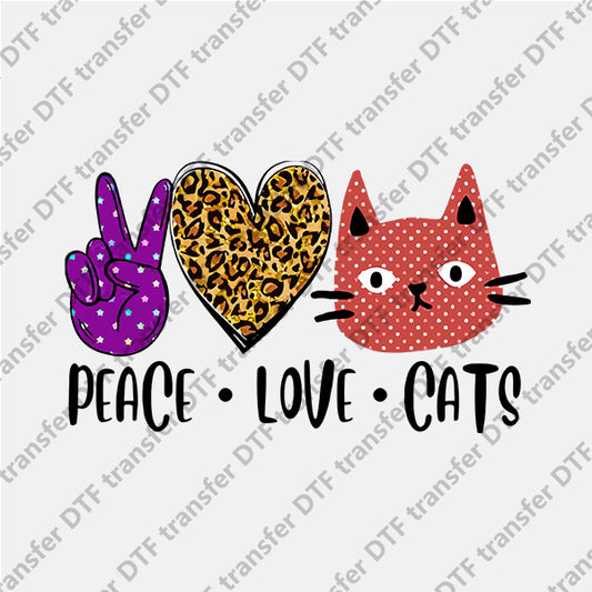 Cat Kitty Animal DTF transfers NO. 593