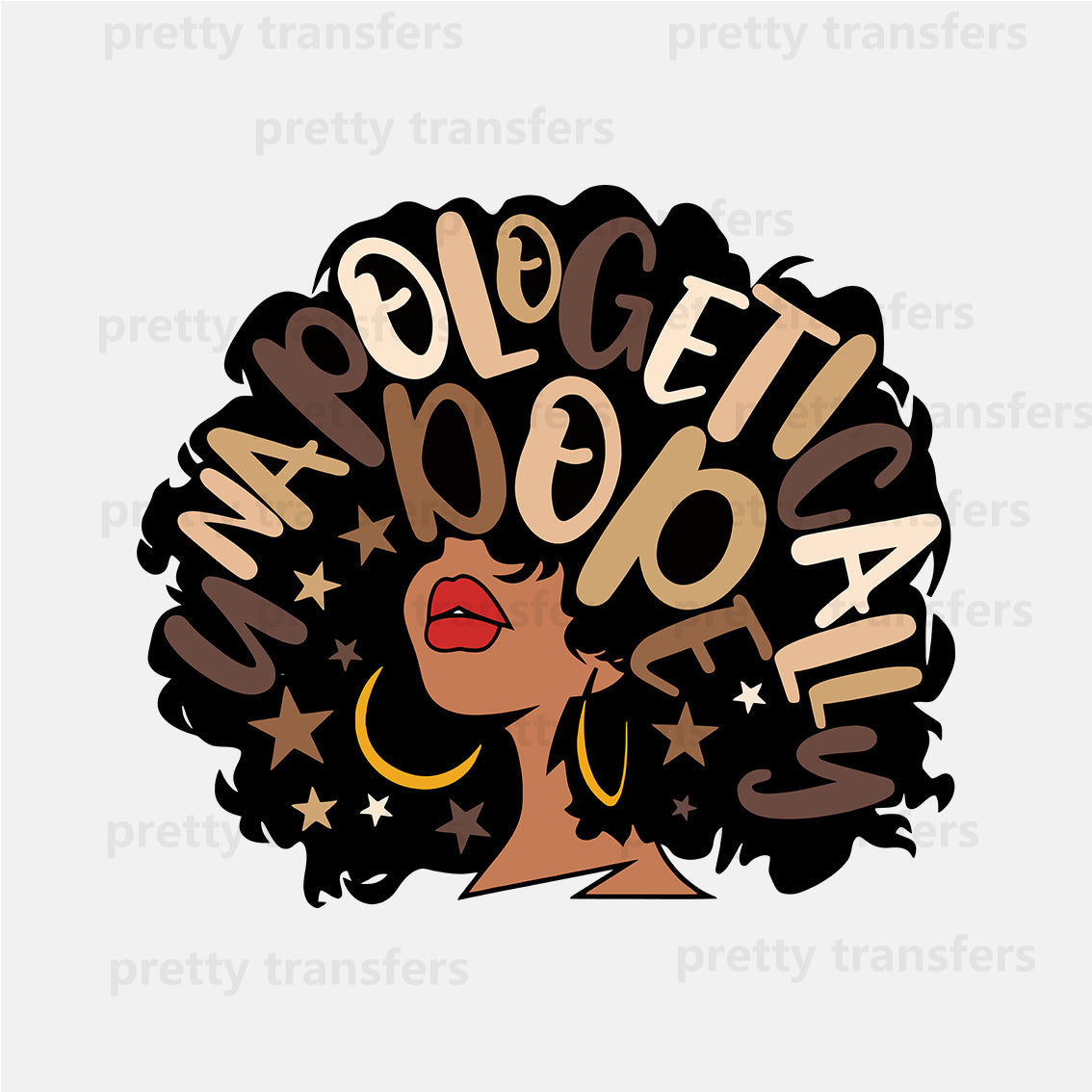 Big Hair Lady DTF transfers NO.665