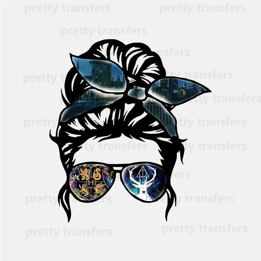 Magic Glasses Lady DTF transfers NO.753