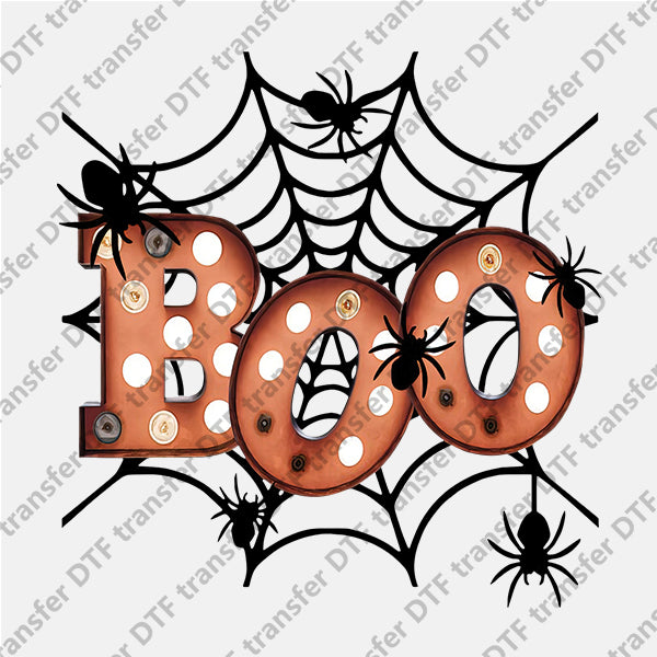 Halloween BOO Spider Web DTF transfers NO.778