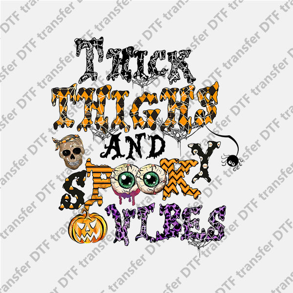 Halloween Eye Bowl Letter DTF transfers NO.804