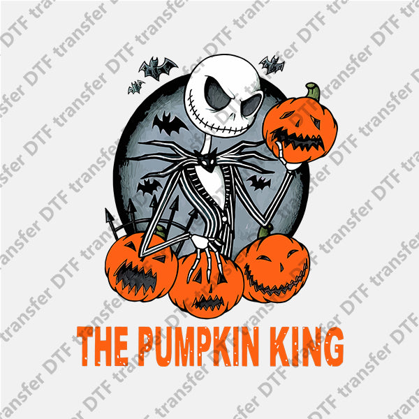 Halloween Skull Pumpkin King DTF transfers NO.806