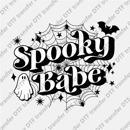 Halloween Spooky Baby Spider Web DTF transfers NO.819