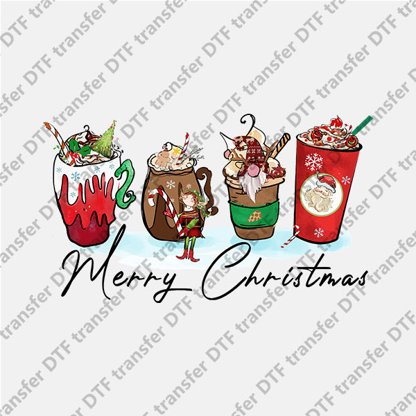 Christmas Ice Creams Letter DTF transfers NO.841