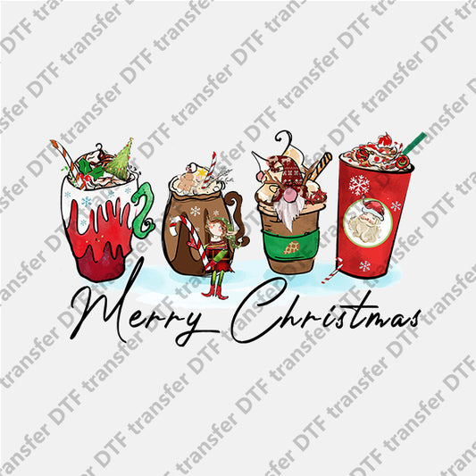 Christmas Ice Creams Letter DTF transfers NO.841