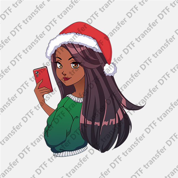 Christmas black Girl DTF transfers NO.850