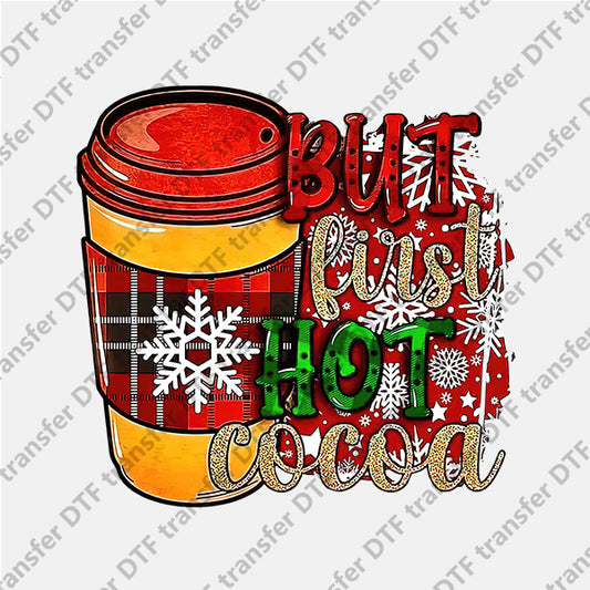 Christmas Hot Coco Letter DTF transfers NO.856