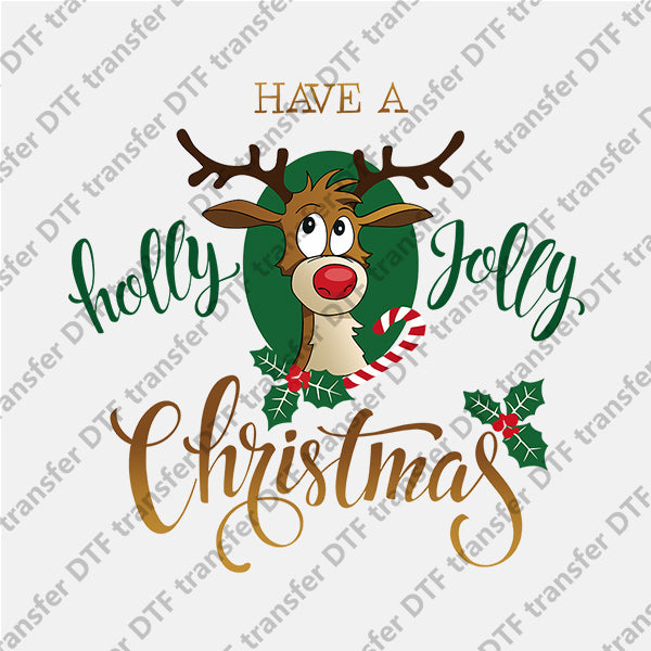 Christmas Elk Letters Animal DTF transfers NO.871