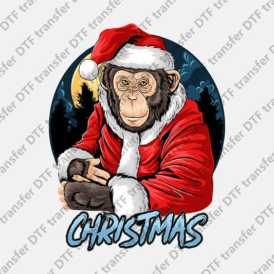 Christmas Gorilla DTF transfers NO.883