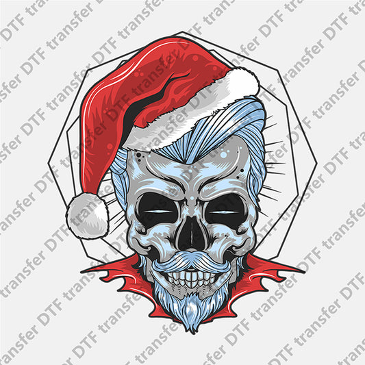 Christmas Skull Gentleman DTF transfers NO.887