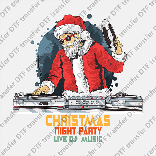 Christmas Santa Claus DJ DTF transfers NO.888