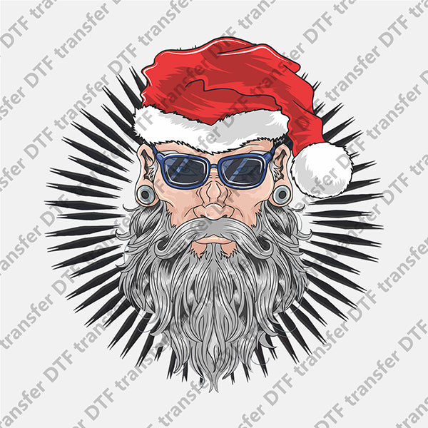 Christmas Santa Claus with Long Beard DTF transfers NO.897