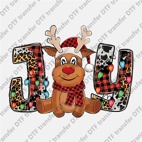 Christmas Cute Elk Jay Animal DTF transfers NO.901