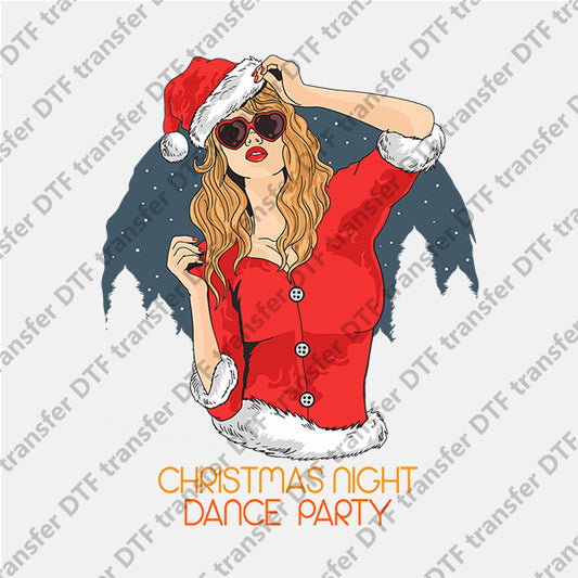 Christmas Sunglasses Beauty DTF transfers NO.903