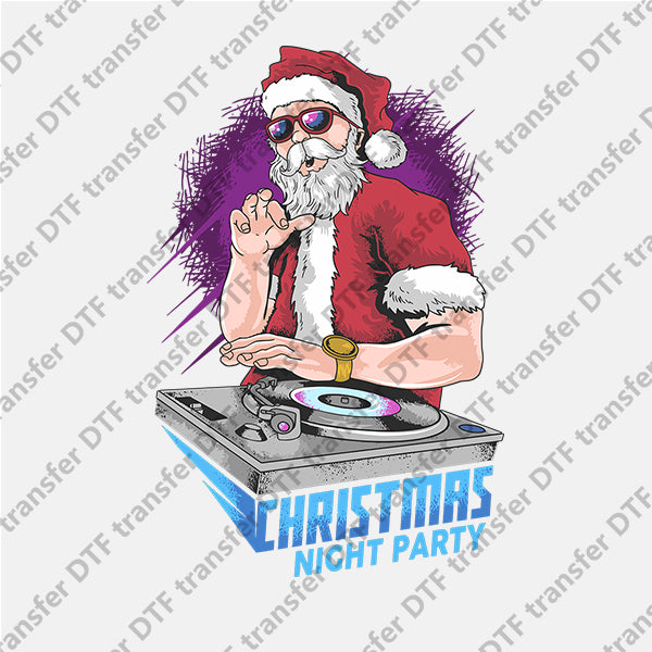 Christmas Santa Claus DJ DTF transfers NO.906