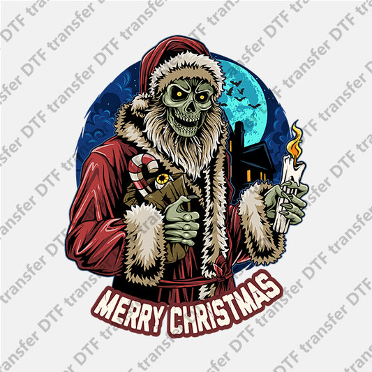 Christmas Scary Skull DTF transfers NO.919